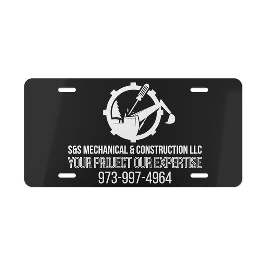 S&S Mechanical & Construction Vanity Plate