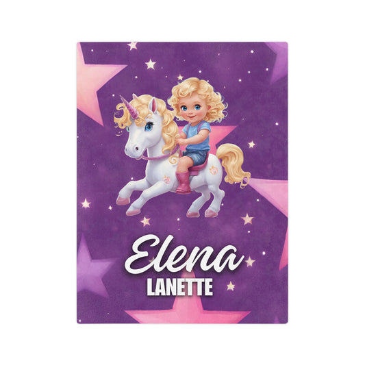 Elena Custom Velveteen Minky Blanket - Not Your Mama’s Farmhouse