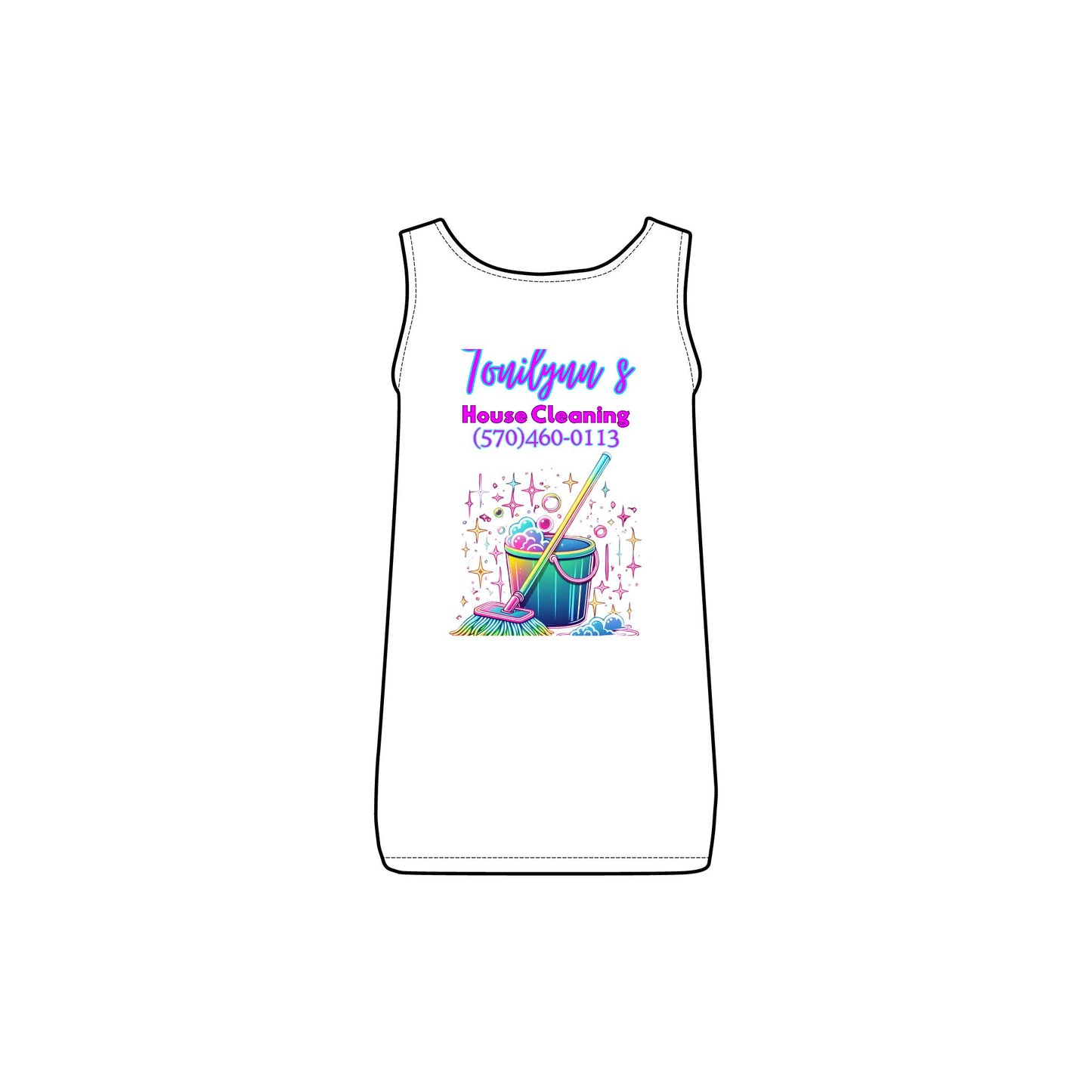 Tonilynn's House Cleaning Ribbed Tank