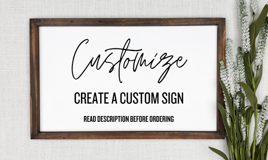 Custom Wood Sign - Personalized Art for Your Home - Not Your Mama’s Farmhouse