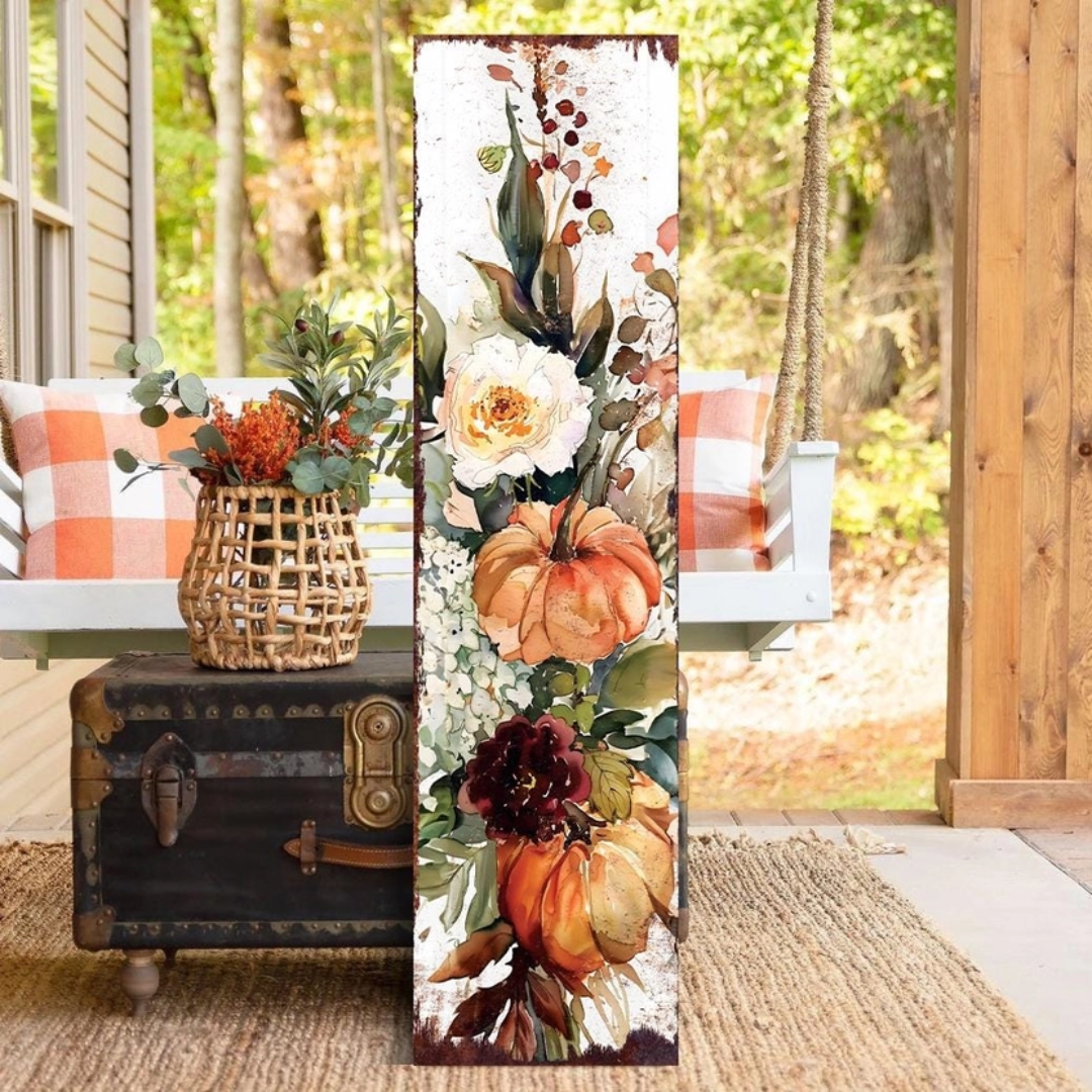 Fall Pumpkin Porch Sign