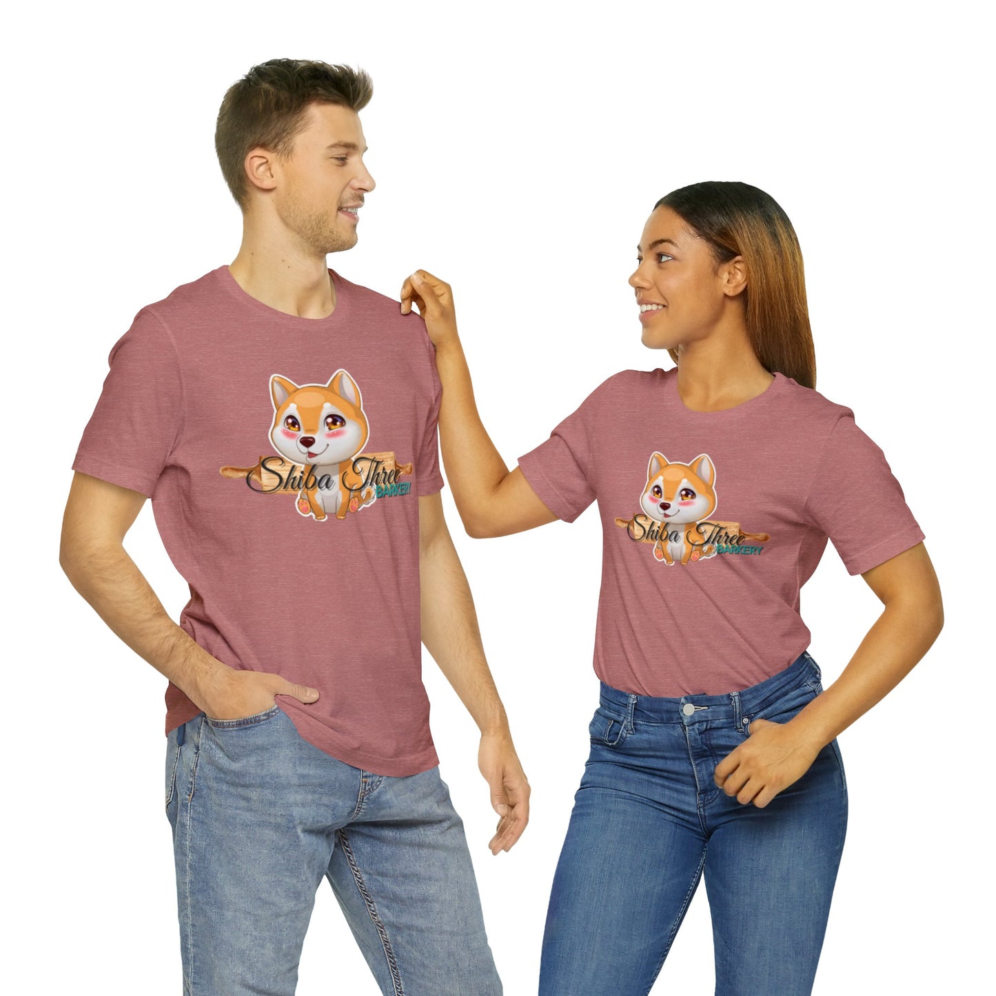 Shiba Three Barkery Short Sleeve T-Shirt