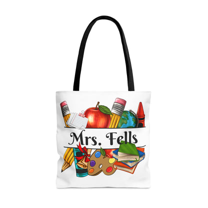 Custom Teacher Tote Bag (White)