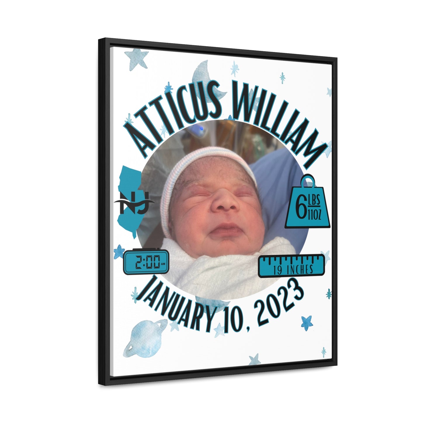 Atticus William Canvas Wrap