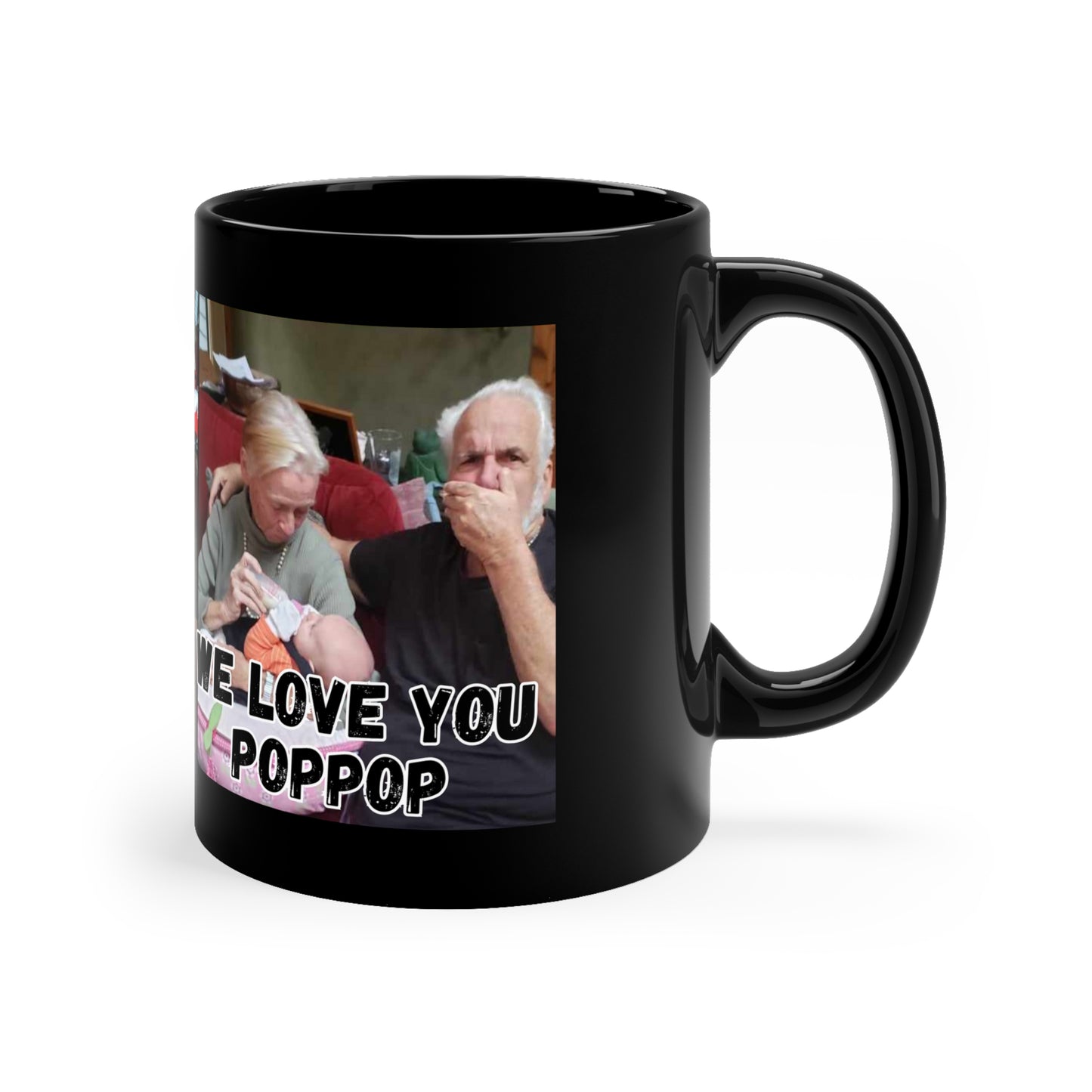 Poppop Black Coffee Mug 11oz