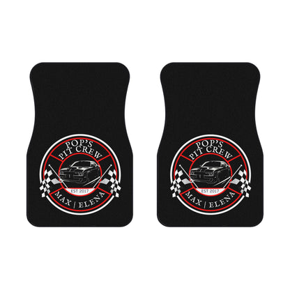 Pops Pit Crew Car Mats (2x Front)