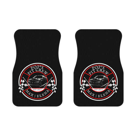 Pops Pit Crew Car Mats (2x Front)