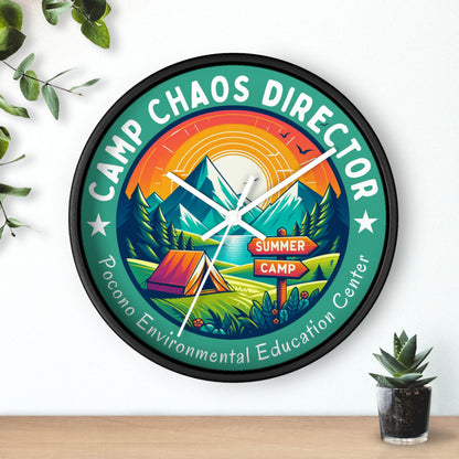 Camp Chaos Director PEEC Wall Clock