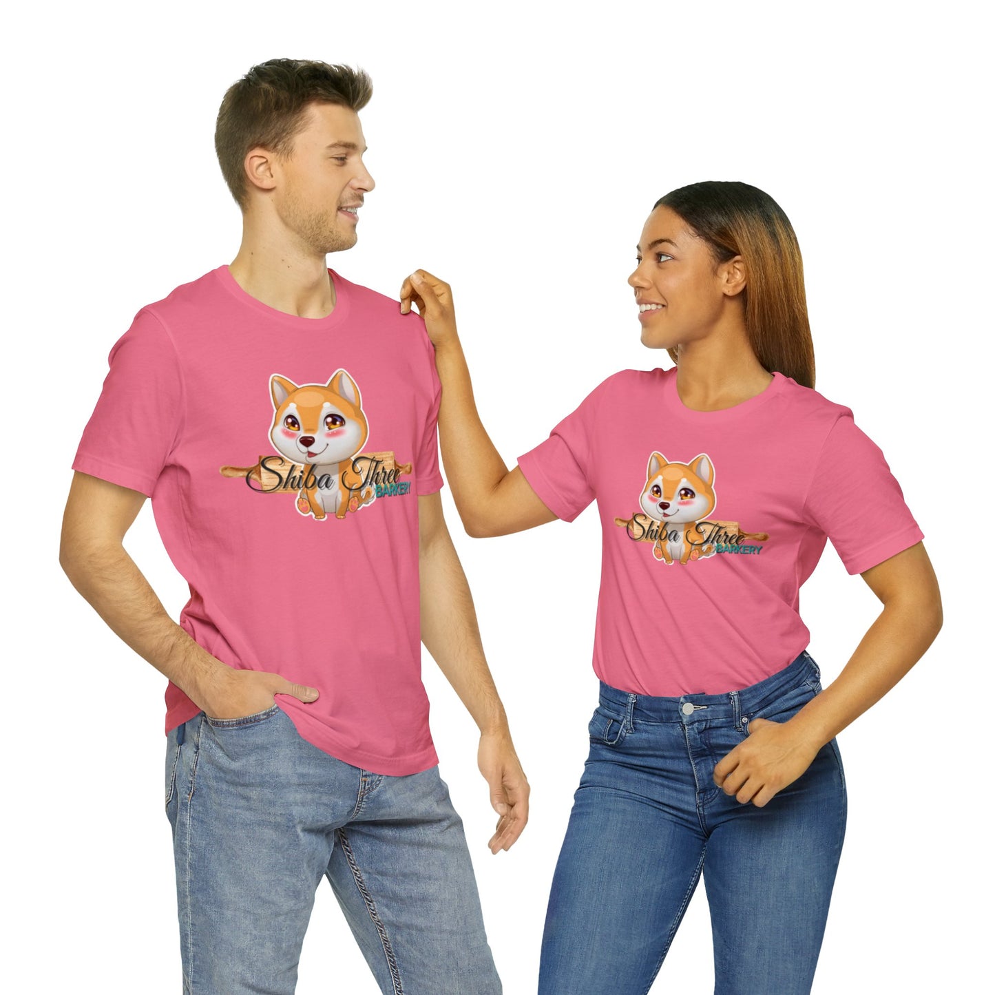 Shiba Three Barkery Short Sleeve T-Shirt