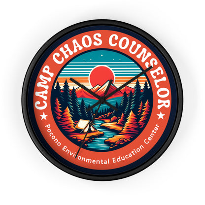 Camp Chaos Counselor PEEC Wall Clock