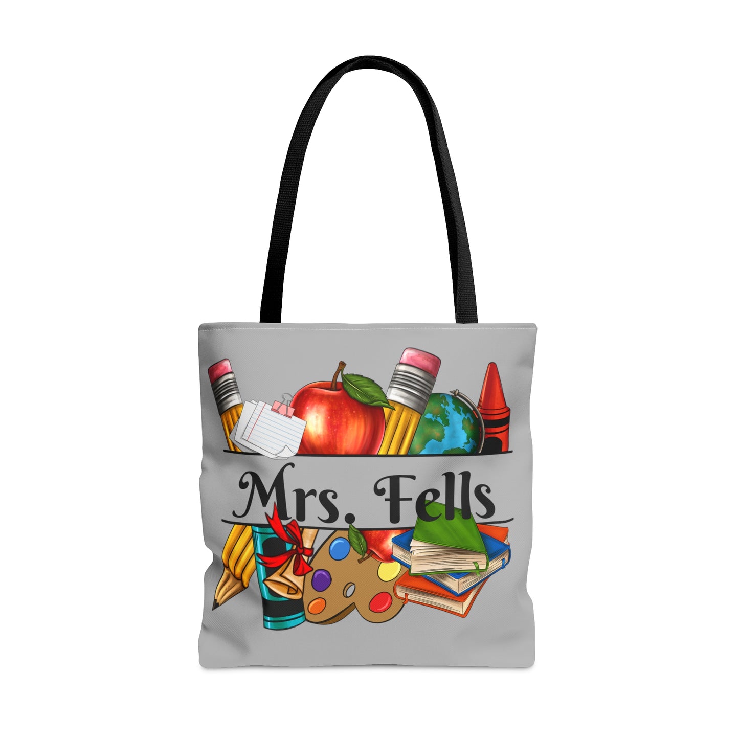 Custom Teacher Tote Bag (Gray)