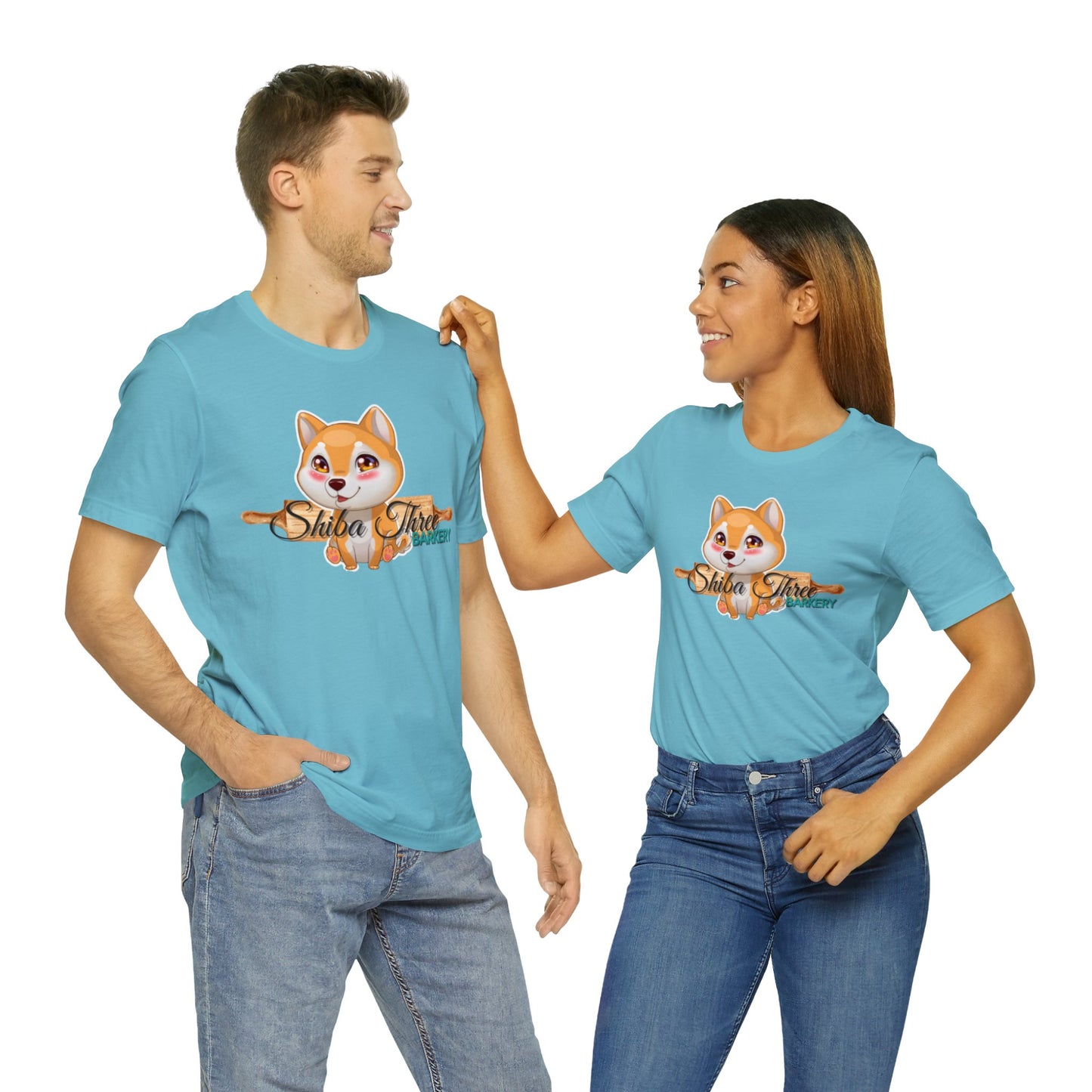 Shiba Three Barkery Short Sleeve T-Shirt