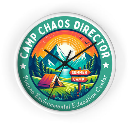 Camp Chaos Director PEEC Wall Clock