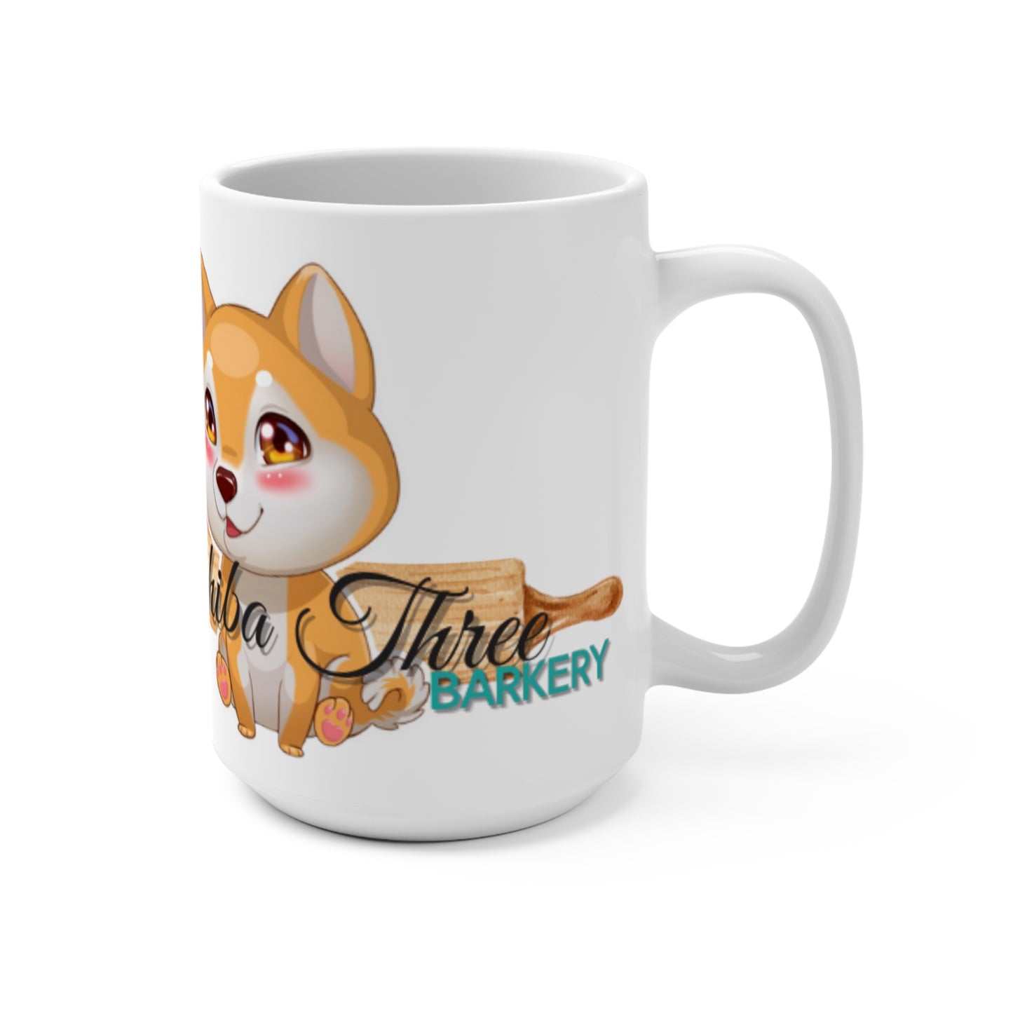 Shiba Three Barkery 15oz Coffee Mug