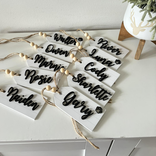 Wooden Name Tag