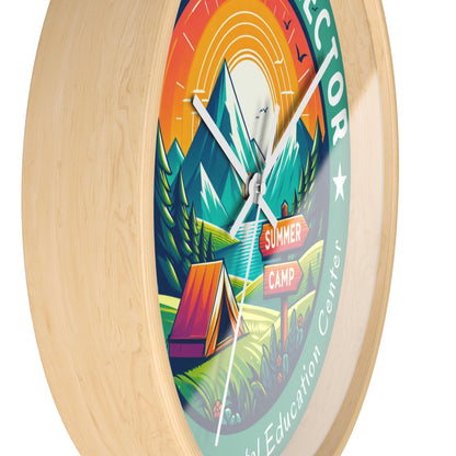 Camp Chaos Director PEEC Wall Clock