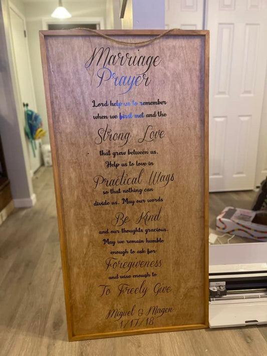 Personalized Prayer Wall Board