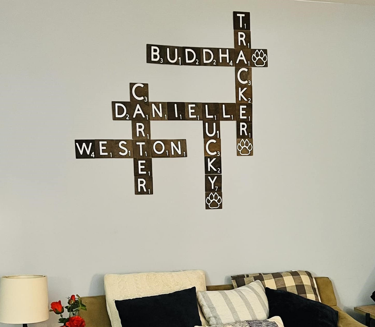 Personalized Scrabble Wall Pieces