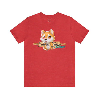 Shiba Three Barkery Short Sleeve T-Shirt