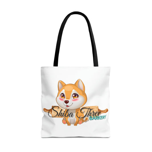 Shiba Three Barkery Tote Bag