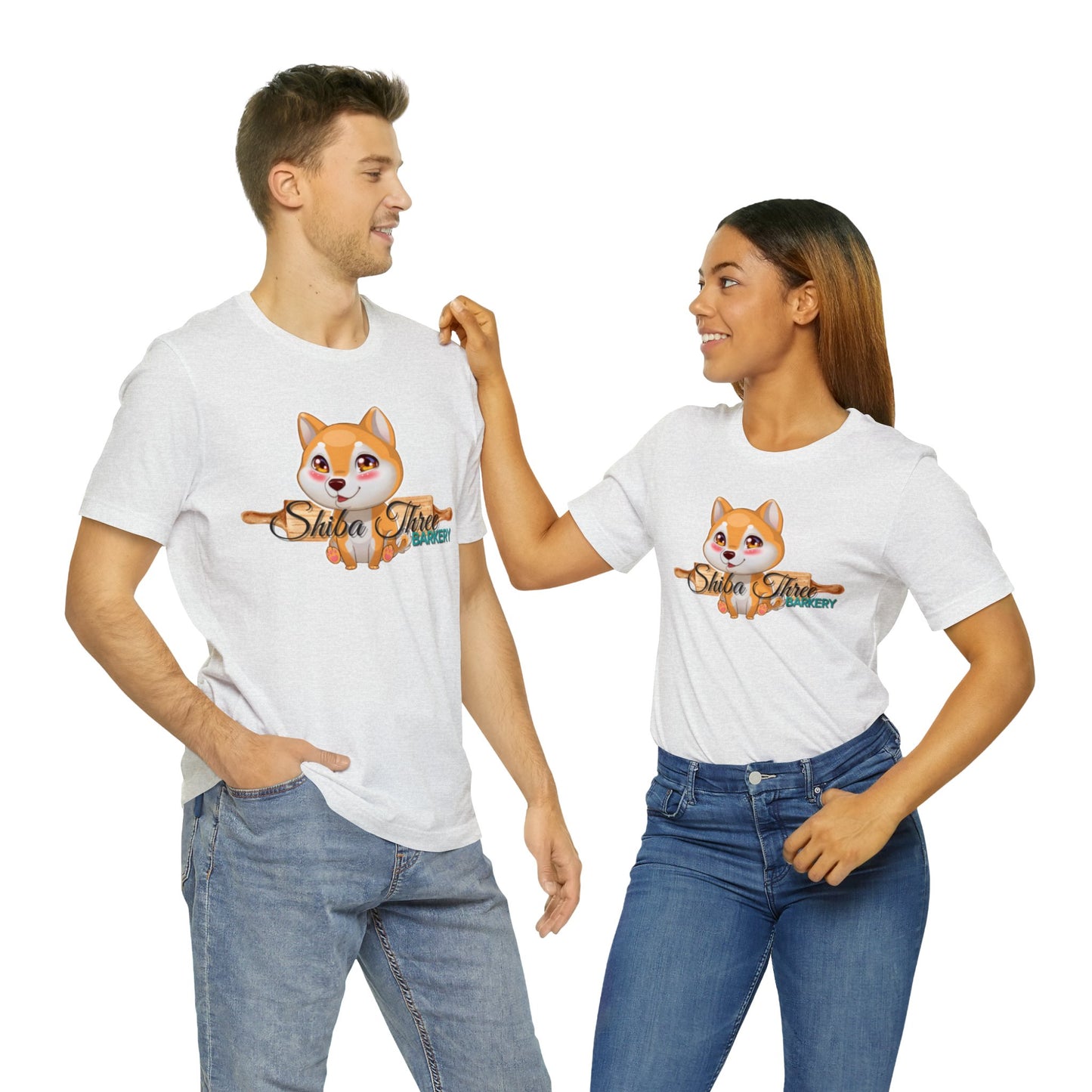 Shiba Three Barkery Short Sleeve T-Shirt