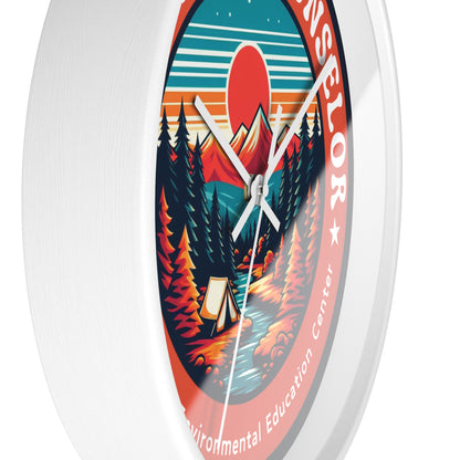 Camp Chaos Counselor PEEC Wall Clock