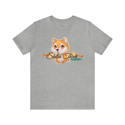 Shiba Three Barkery Short Sleeve T-Shirt