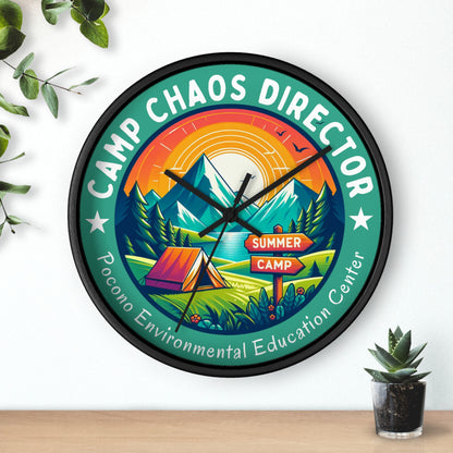 Camp Chaos Director PEEC Wall Clock