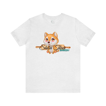 Shiba Three Barkery Short Sleeve T-Shirt