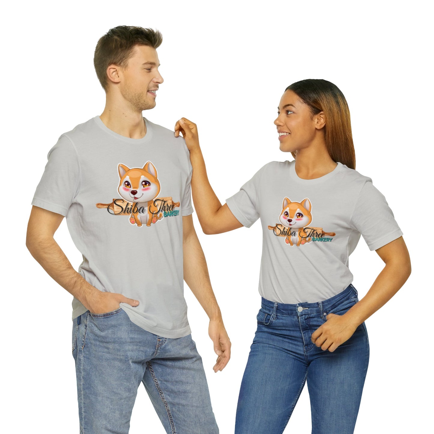 Shiba Three Barkery Short Sleeve T-Shirt