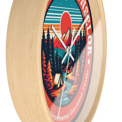 Camp Chaos Counselor PEEC Wall Clock