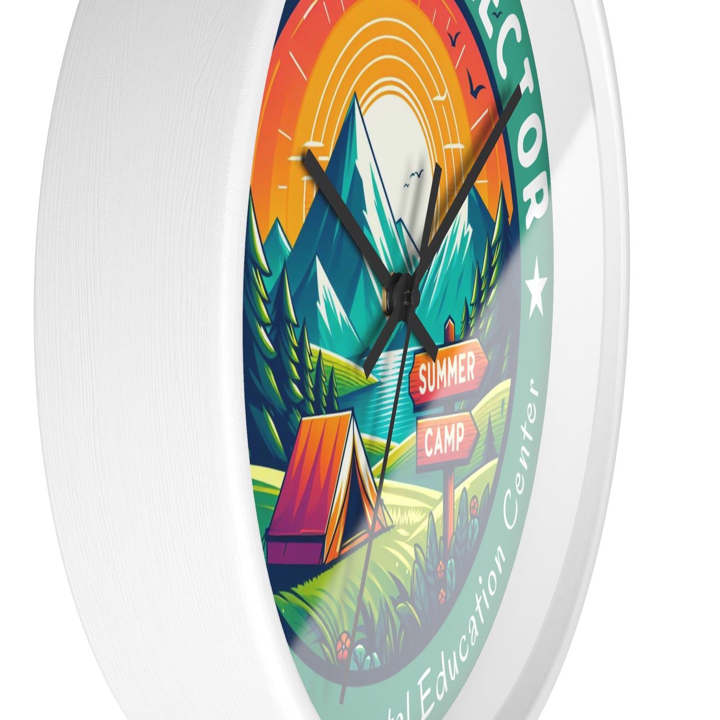 Camp Chaos Director PEEC Wall Clock