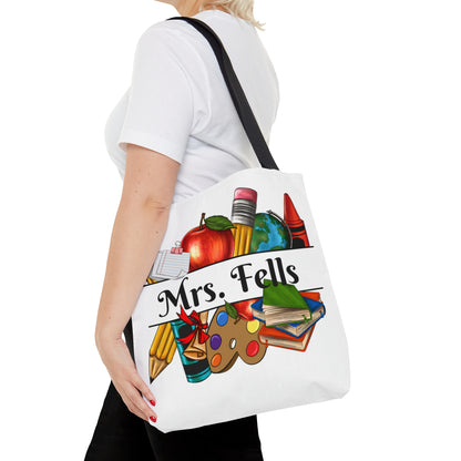 Custom Teacher Tote Bag (White)