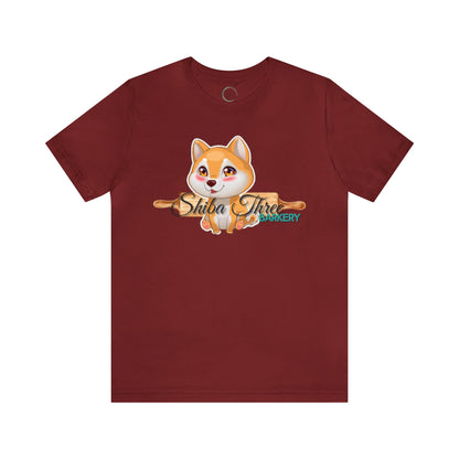 Shiba Three Barkery Short Sleeve T-Shirt