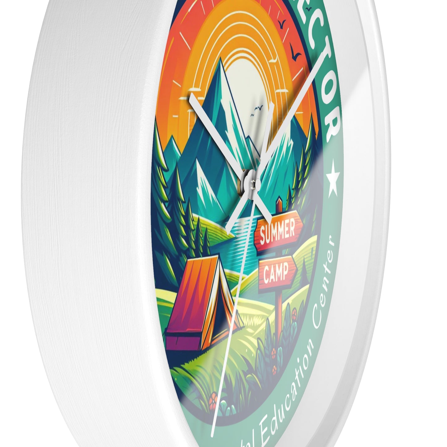 Camp Chaos Director PEEC Wall Clock