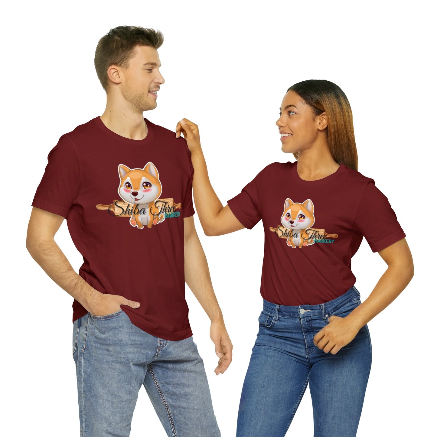 Shiba Three Barkery Short Sleeve T-Shirt