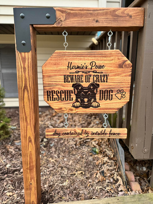 Personalized Furry Friend Wooden Sign