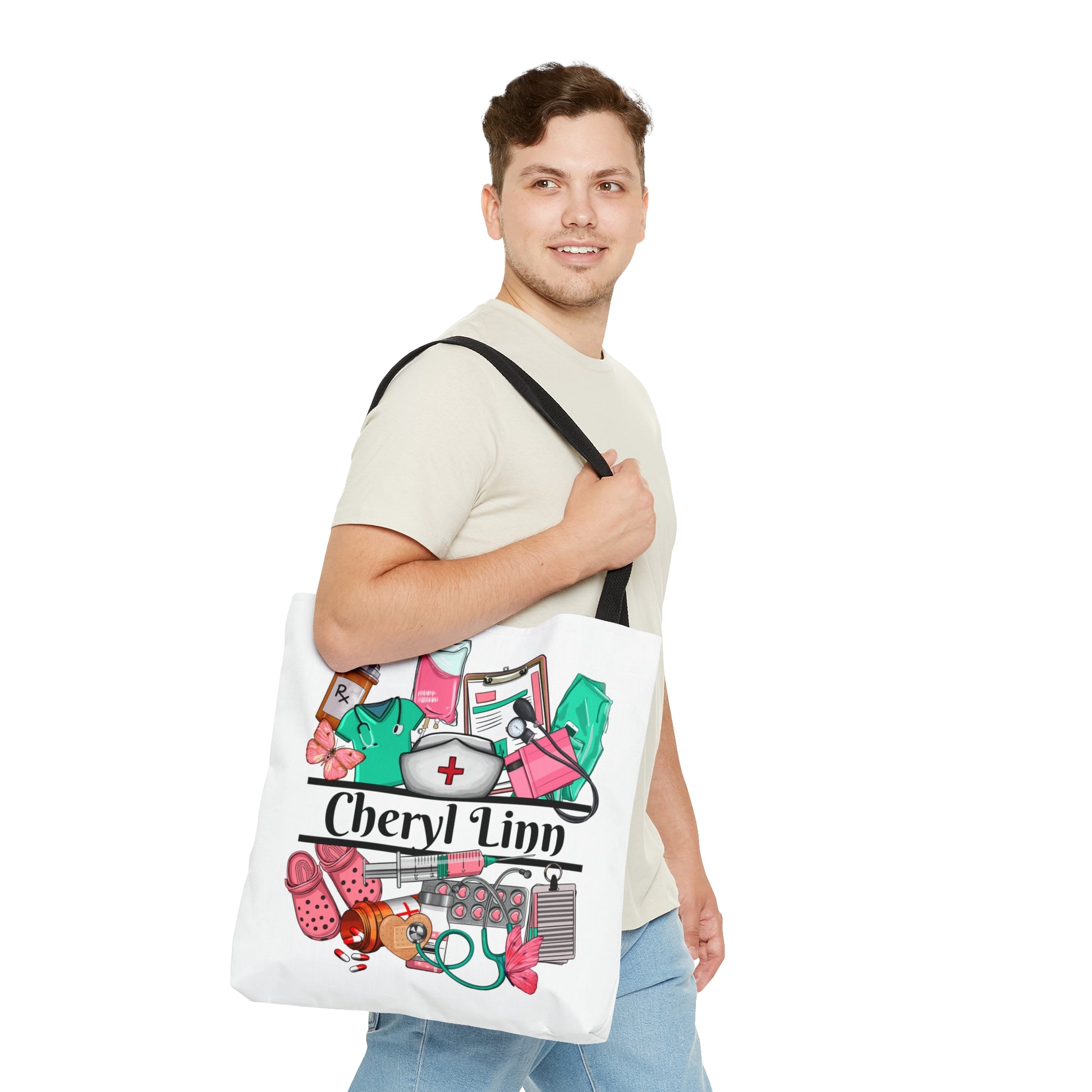 Custom Cheryl Nurse Tote Bag