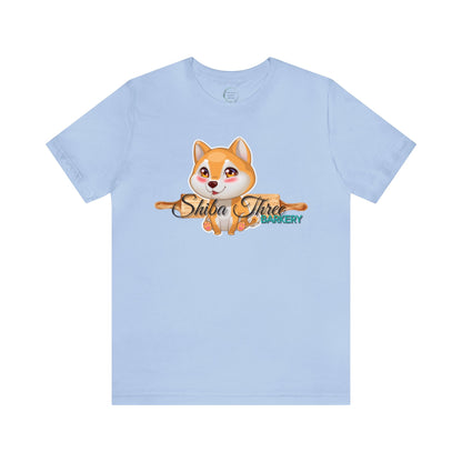 Shiba Three Barkery Short Sleeve T-Shirt