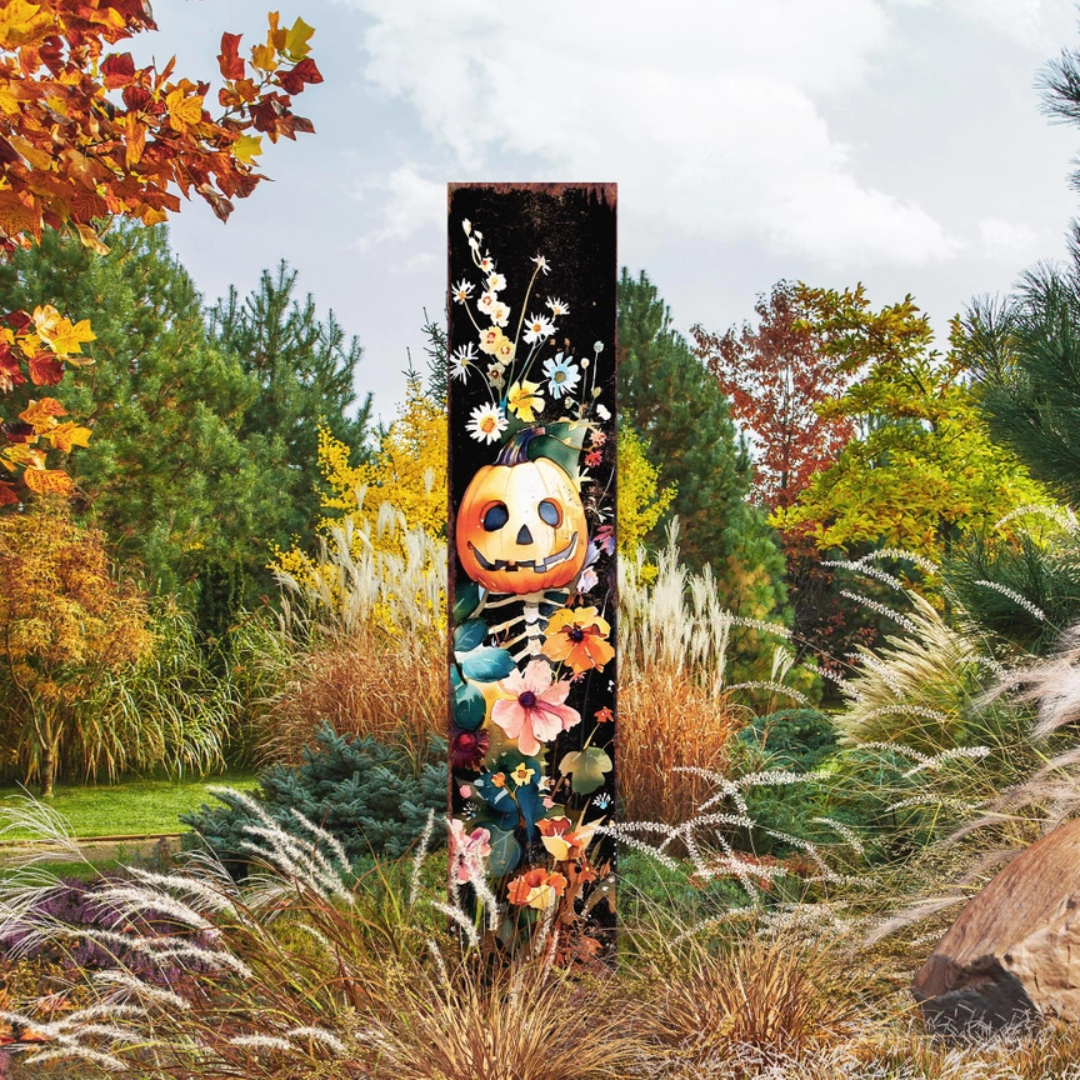 Halloween Garden Stake Jack O Lantern