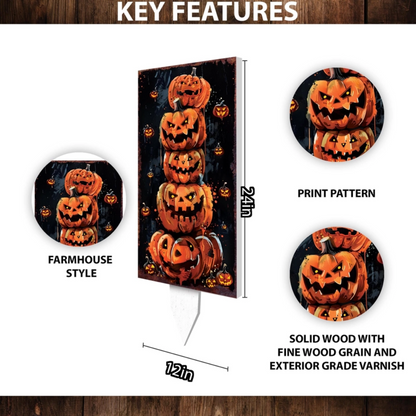 Halloween Jack O’ Lantern Garden Stake