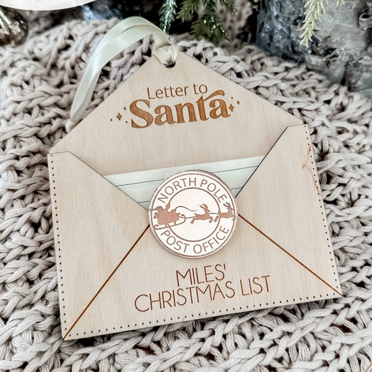 Letter To Santa Envelope Ornaments