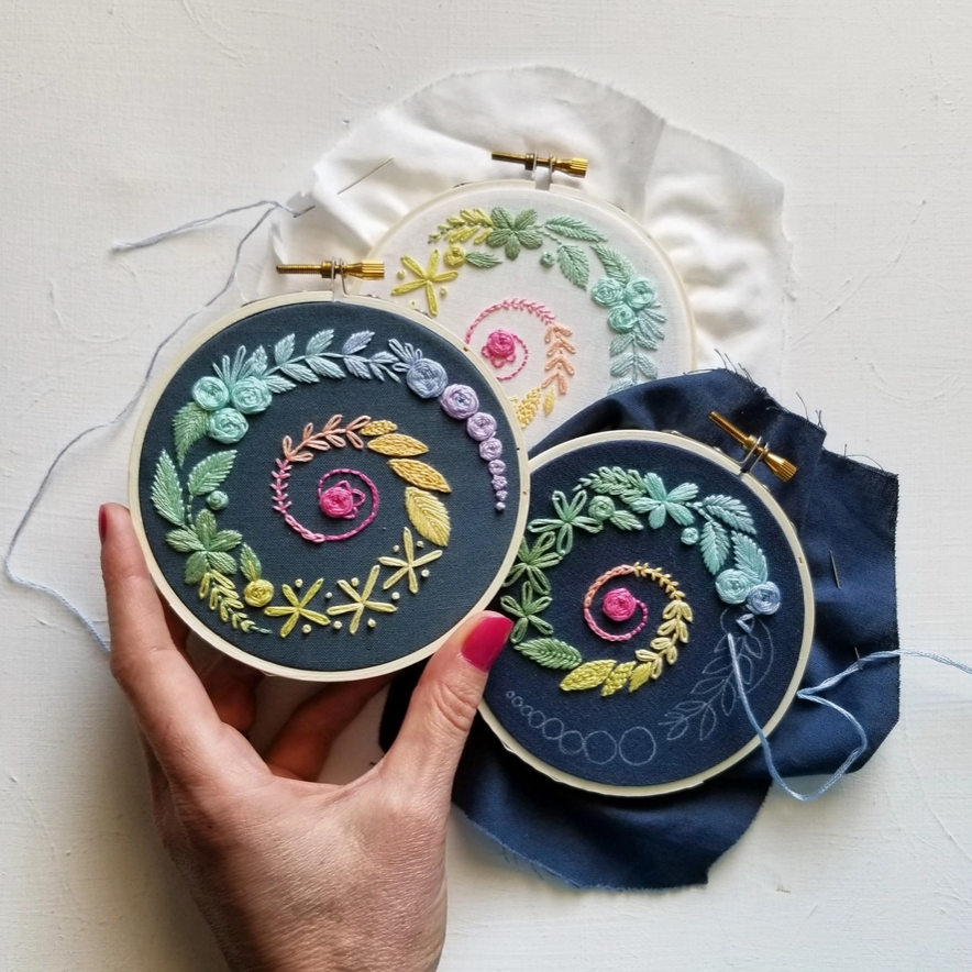 Spiral Sampler Beginner Embroidery Kit