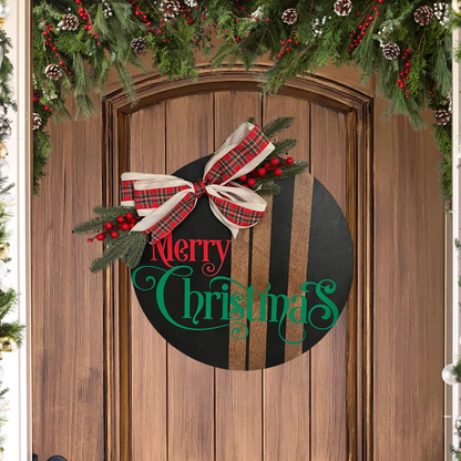 Christmas Wood Door Hanger (Private Event)