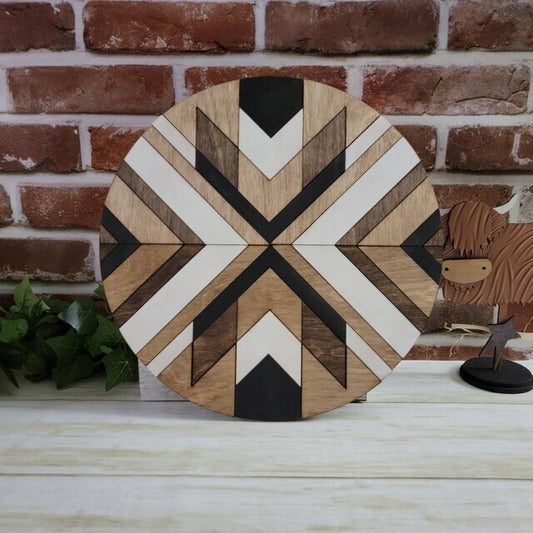 Wood Mosaic Art, Choice of Round or Square Workshop