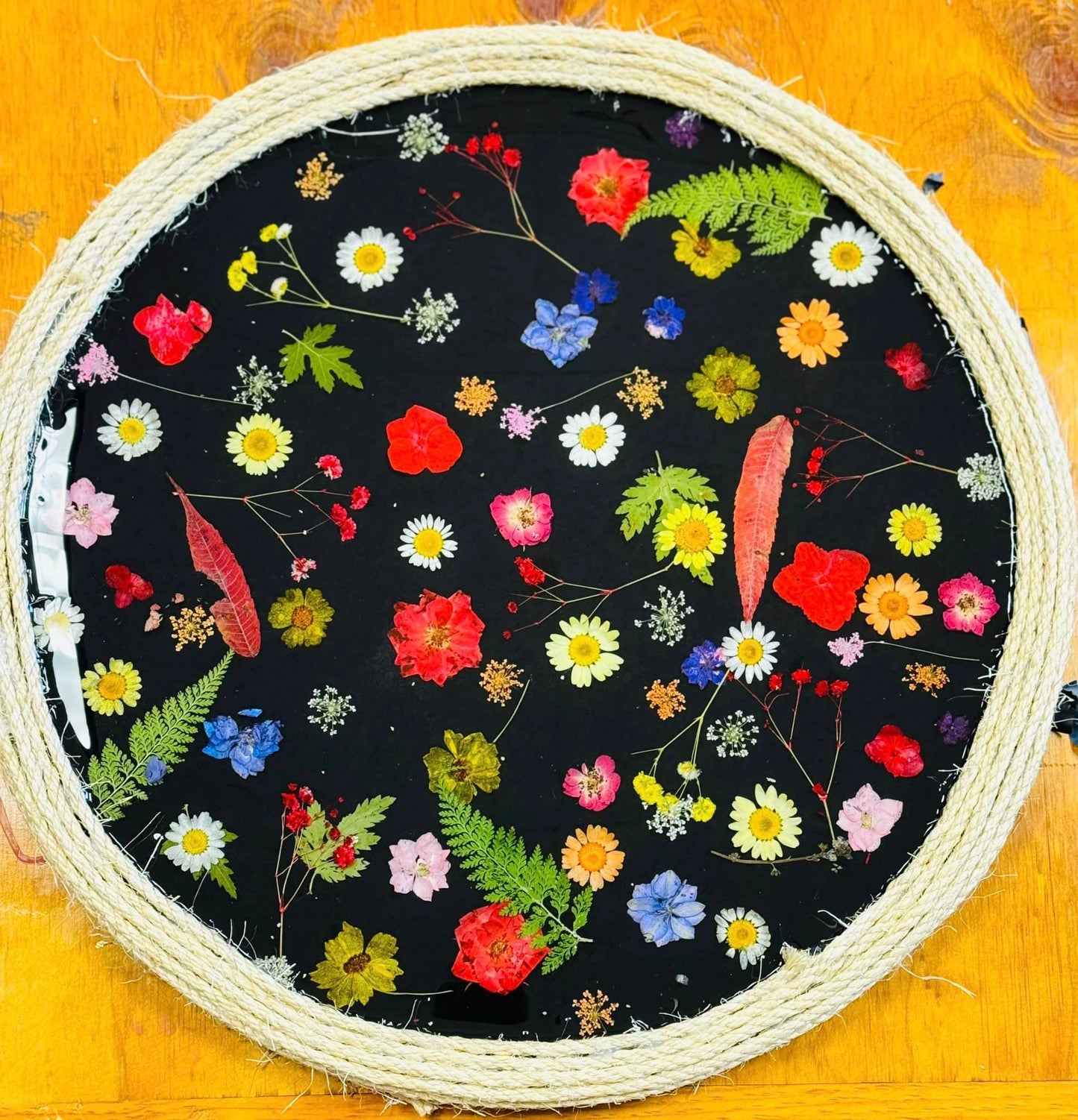 Epoxy Pressed Flower Tray